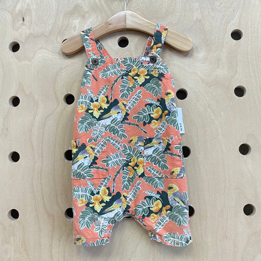 Coral Tropical Romper