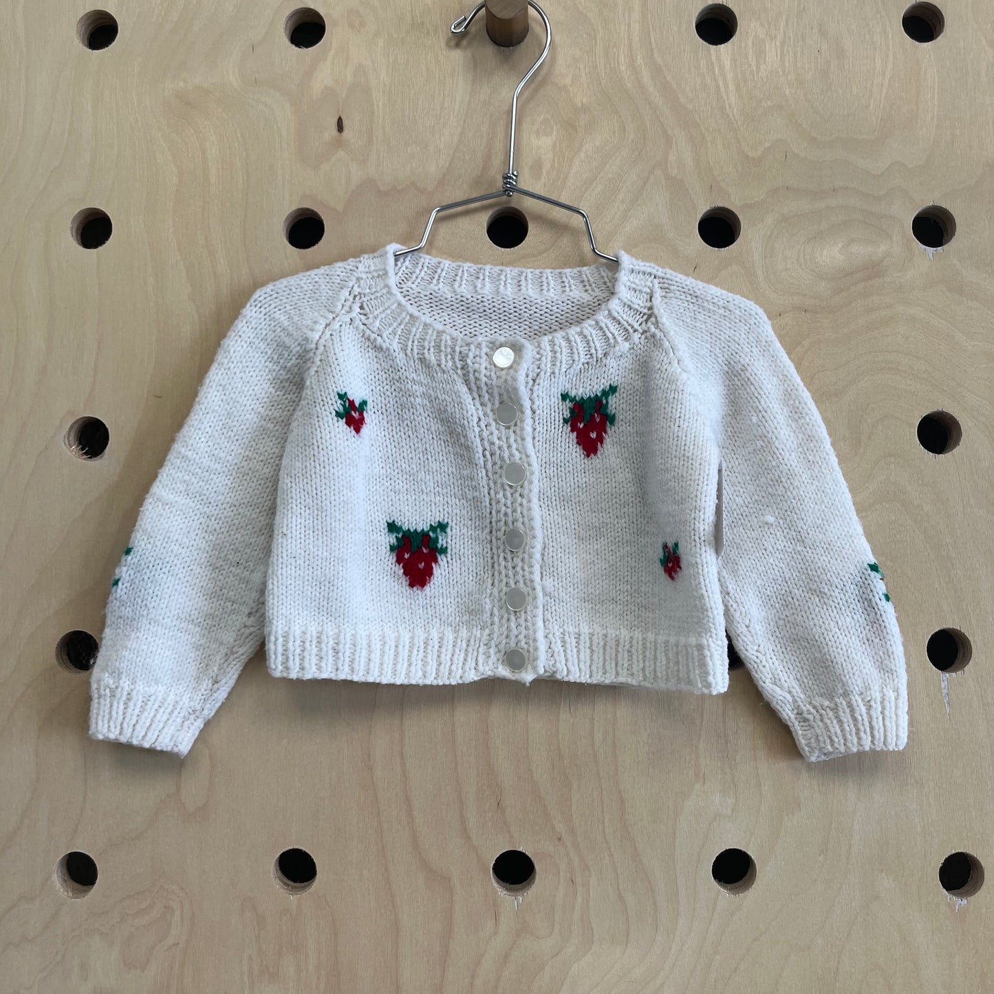 White Strawberry Sweater