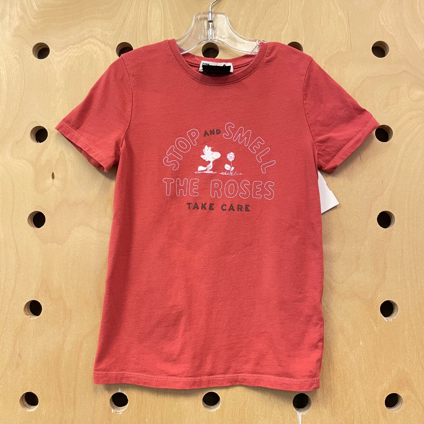 Red Stop & Smell the Roses Woodstock Tee