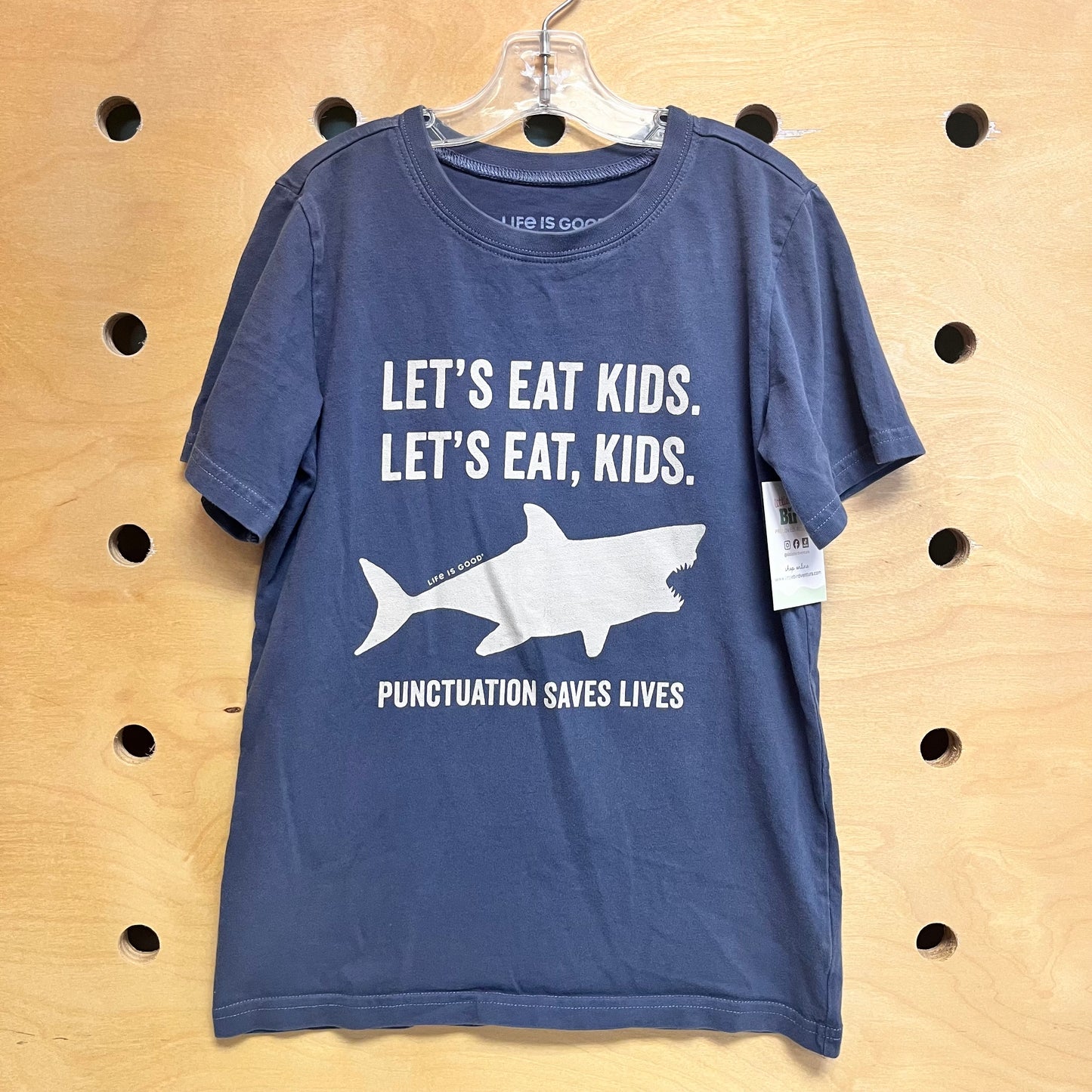 Blue Lets Eat Kids Tee