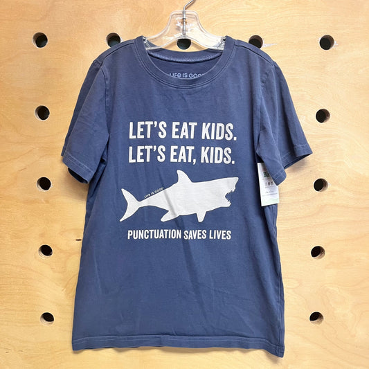 Blue Lets Eat Kids Tee