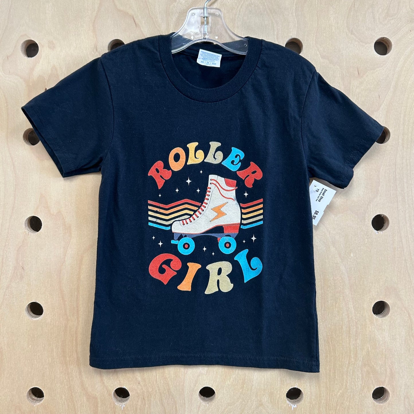 Black Roller Girl Tee