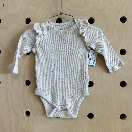 Beige Heathered Thermal Bodysuit