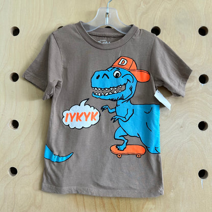 Tan Skater Dino IYKYK Tee