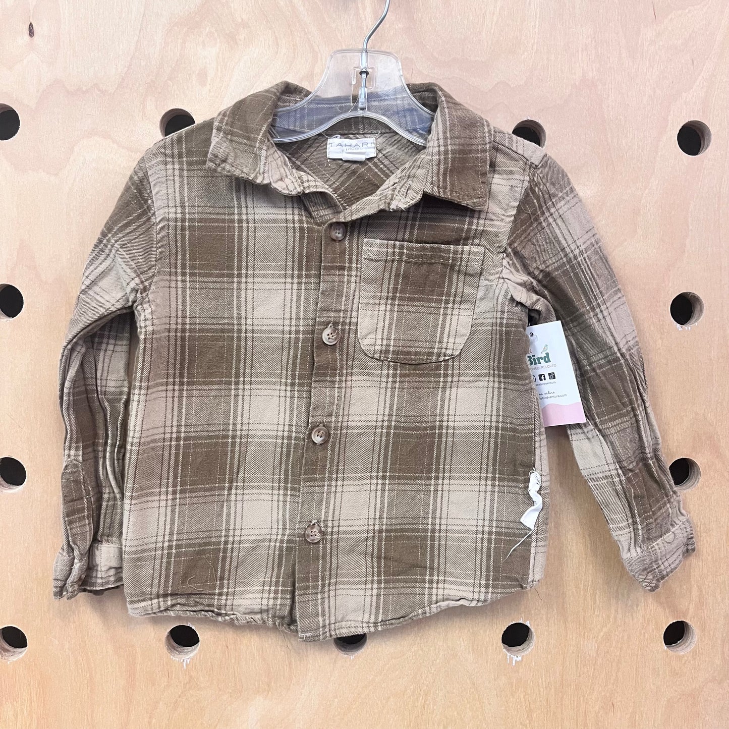Tan Plaid Flannel