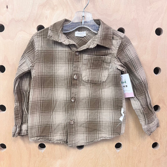 Tan Plaid Flannel