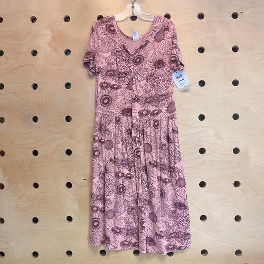 Pink Bamboo Sunflower Dress