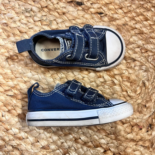 Navy Velcro Sneakers