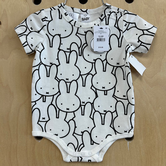 Cream+Black Miffy Bodysuit NEW!