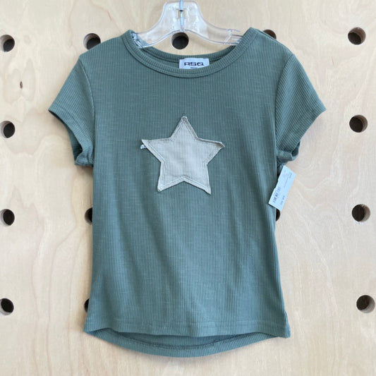 Green Star Ribbed Top