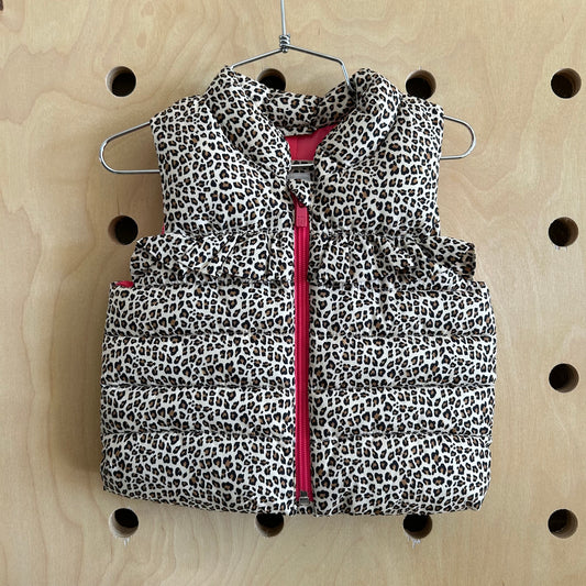 Animal Print Puffer Vest