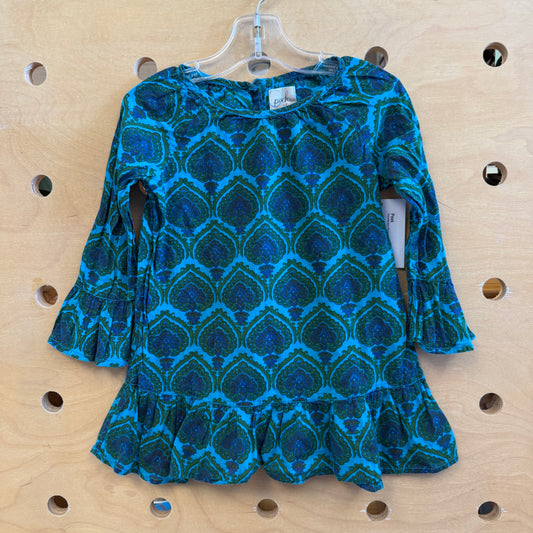 Aqua/Green Printed Dress