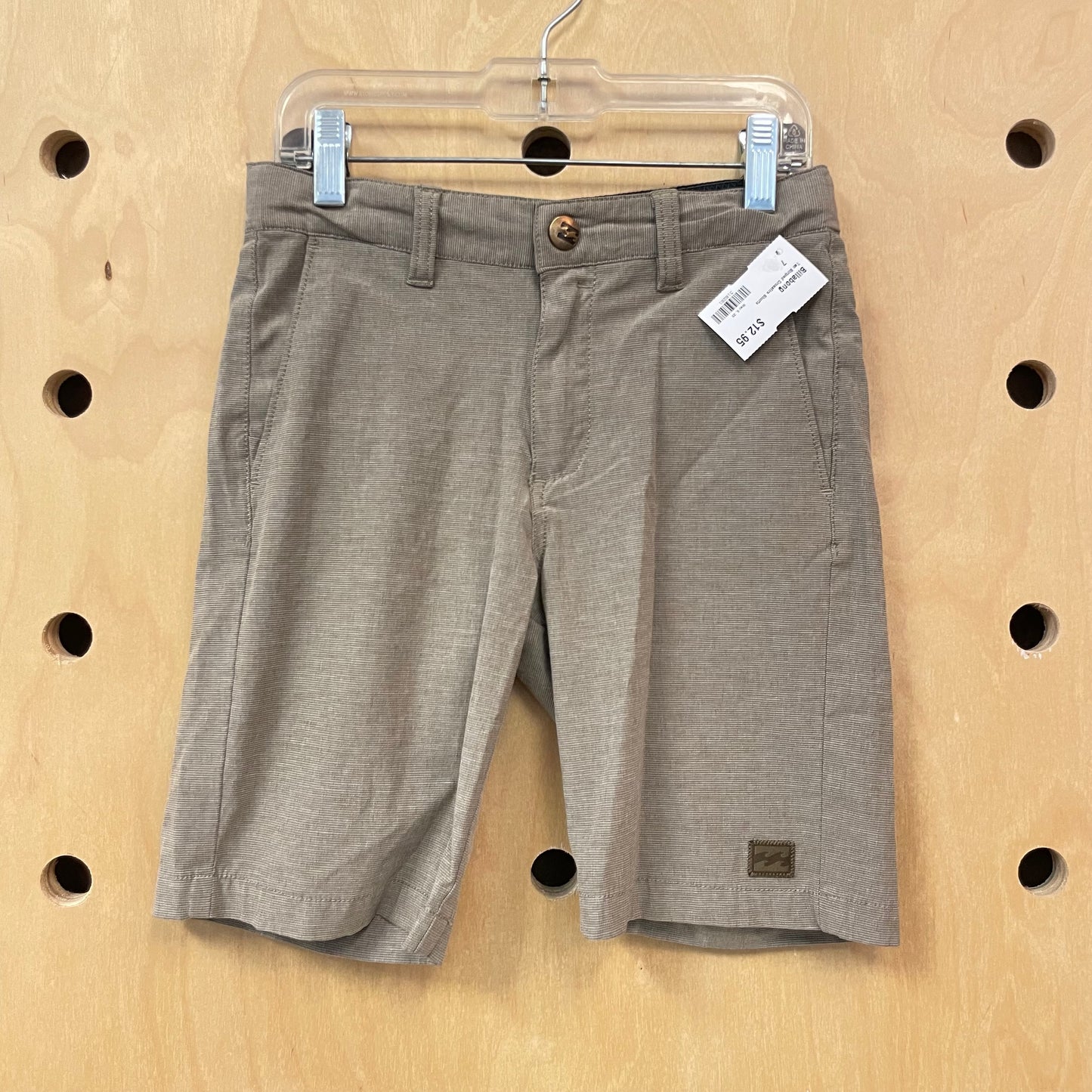 Tan Striped Crossfire Shorts
