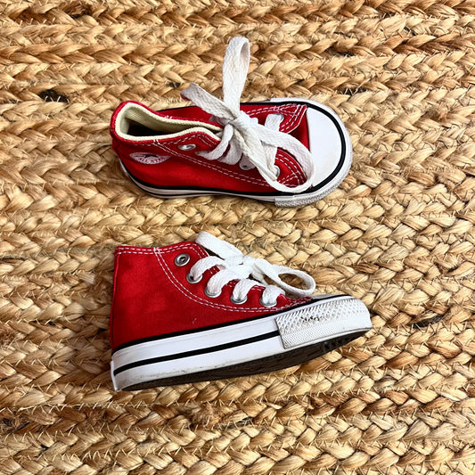 Red Lace High-Tops
