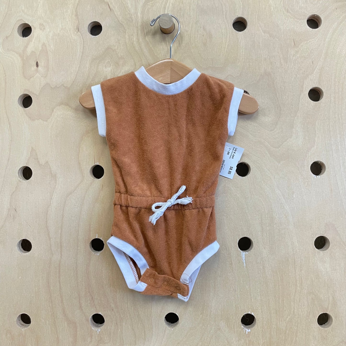 Brown Terry Romper