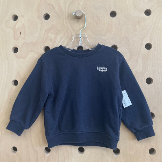 Black Beyond Happy Sweatshirt