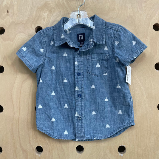 Bear Logo Chambray Button Up