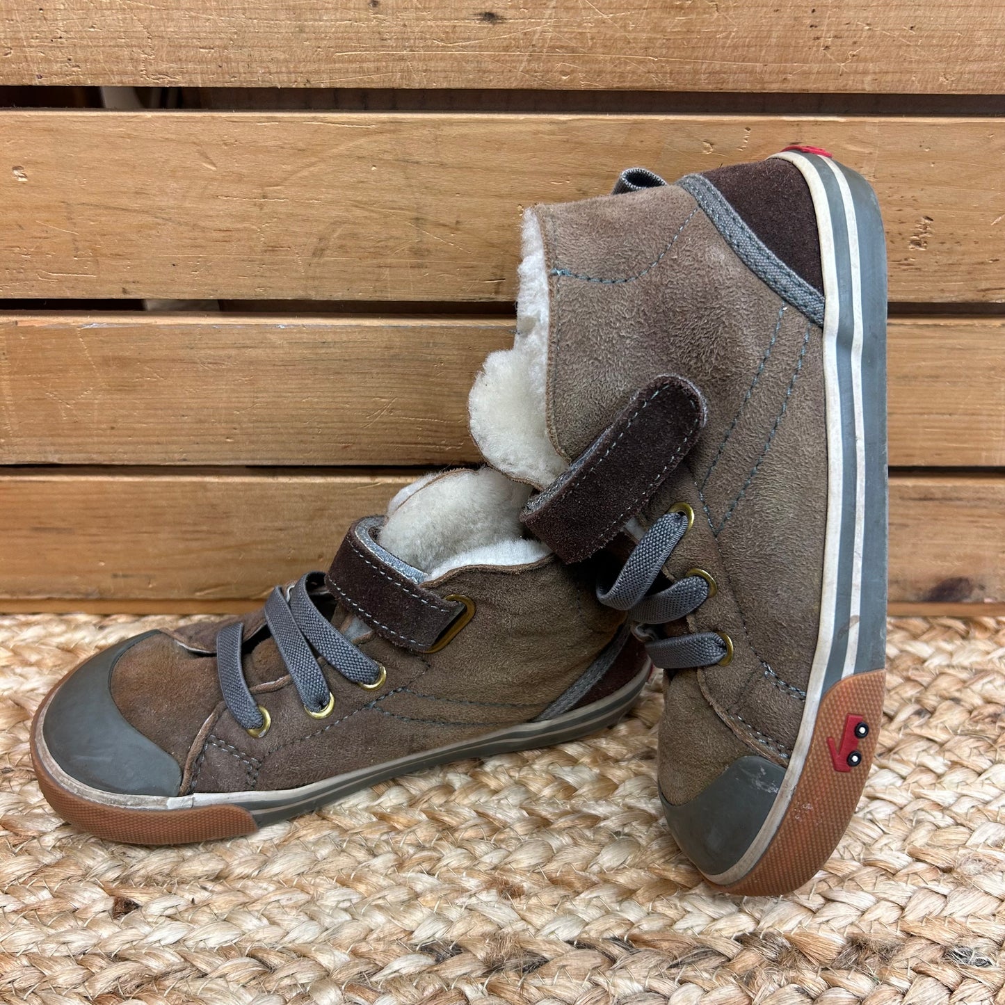 Brown Lined Hi-Tops