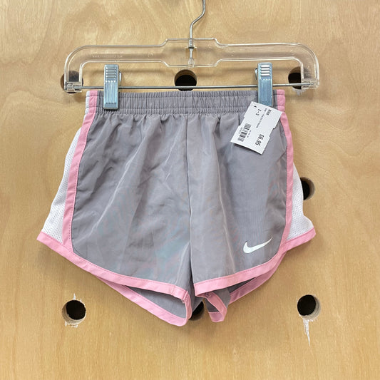Grey + Pink Dri Fit Shorts