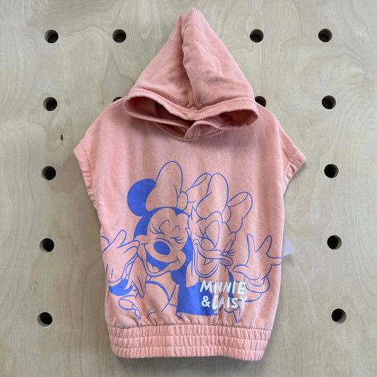 Coral Minnie & Daisy Hooded Fleece Top