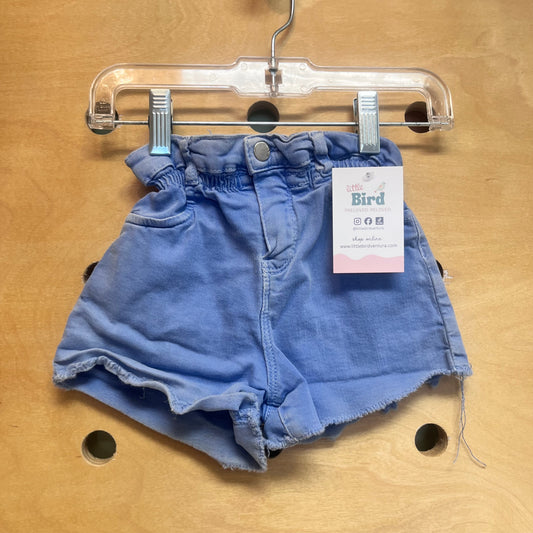 Paperbag Waist Denim Shorts