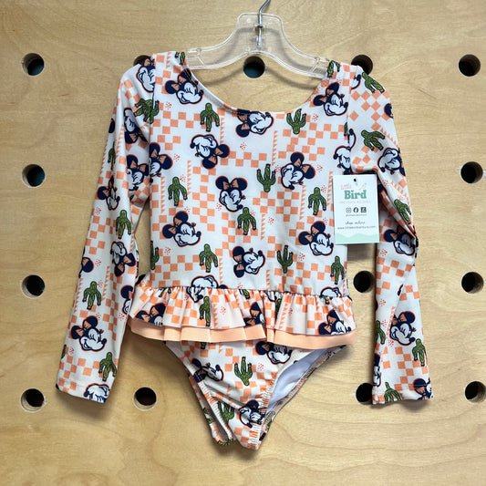 Orange Mickey Mouse/Cactus Swimsuit
