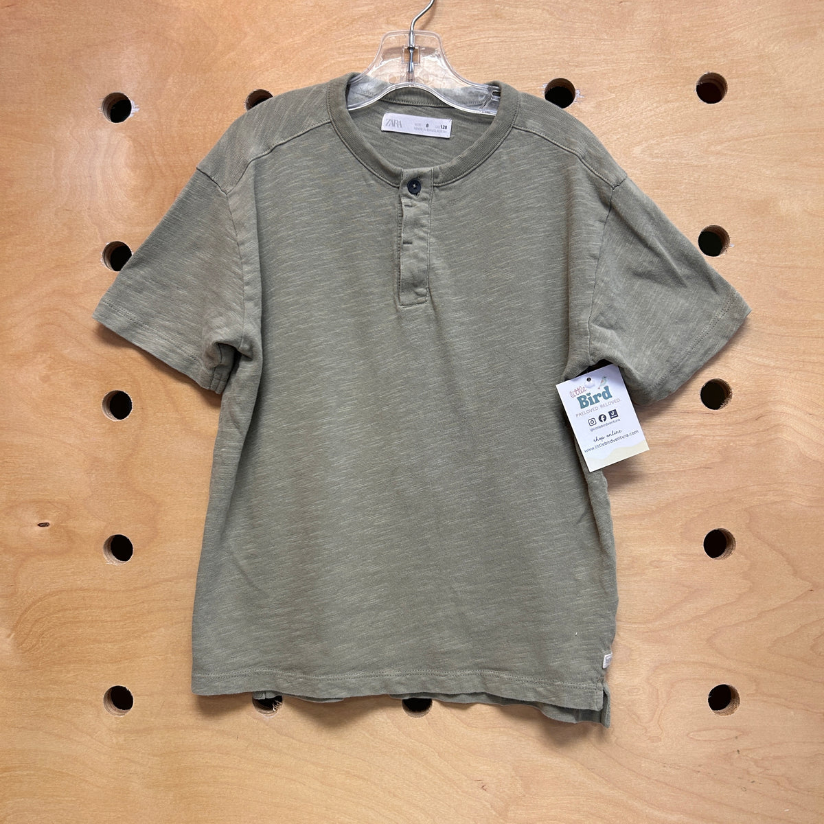 Green Henley Tee