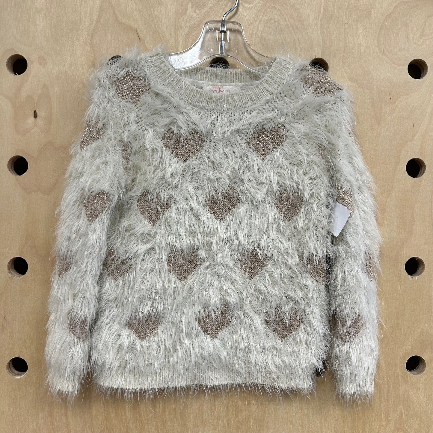 Fuzzy Hearts Sweater