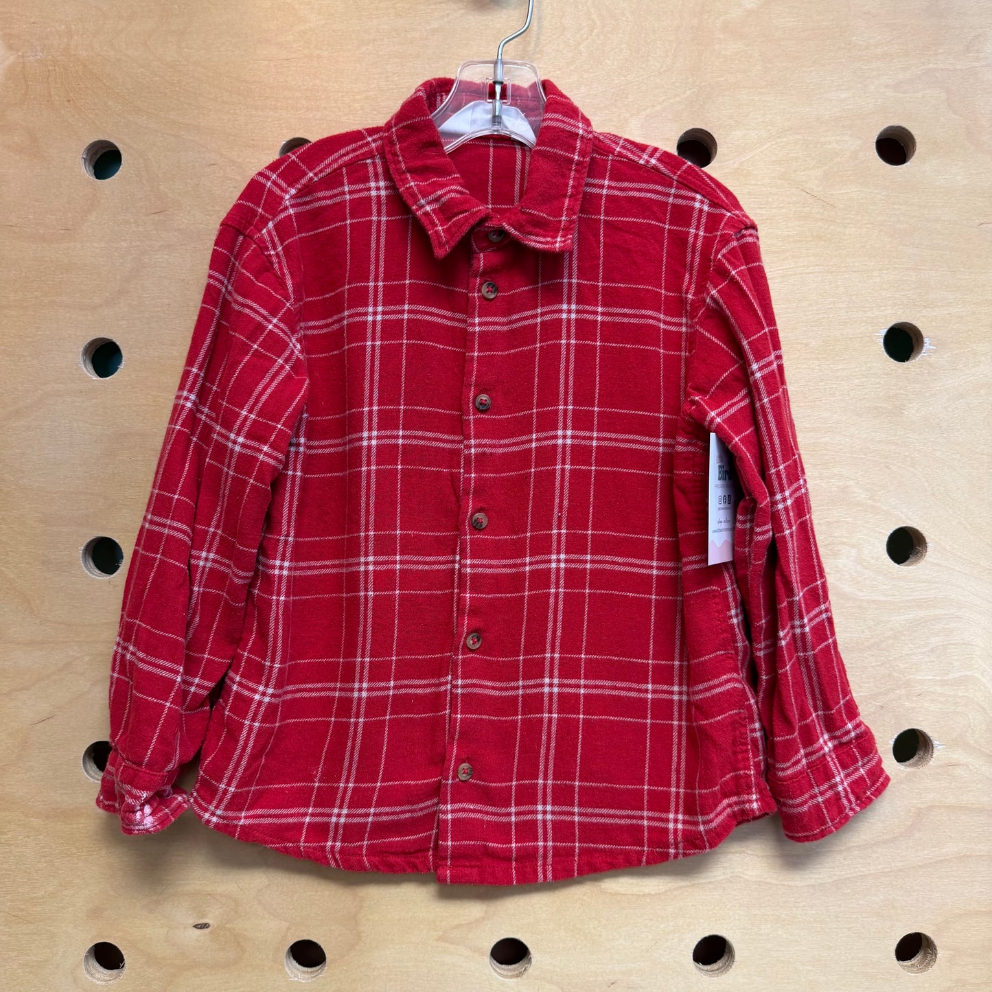 Red Plaid Button Up