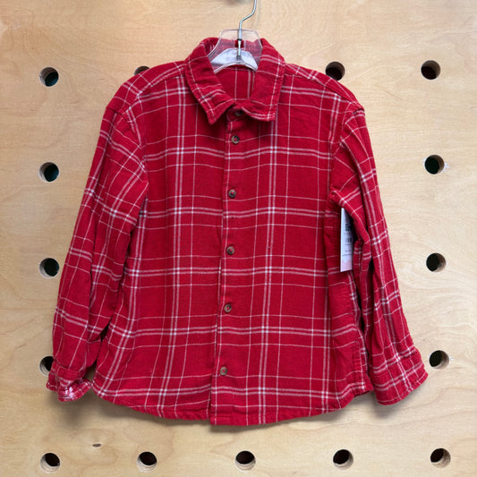 Red Plaid Button Up