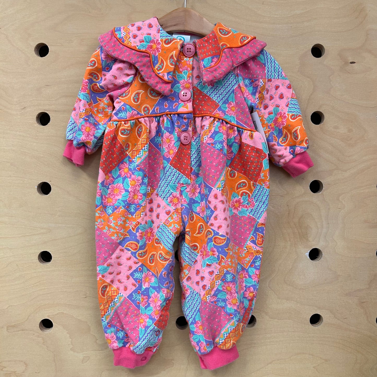 Mufflings Pink Floral Romper