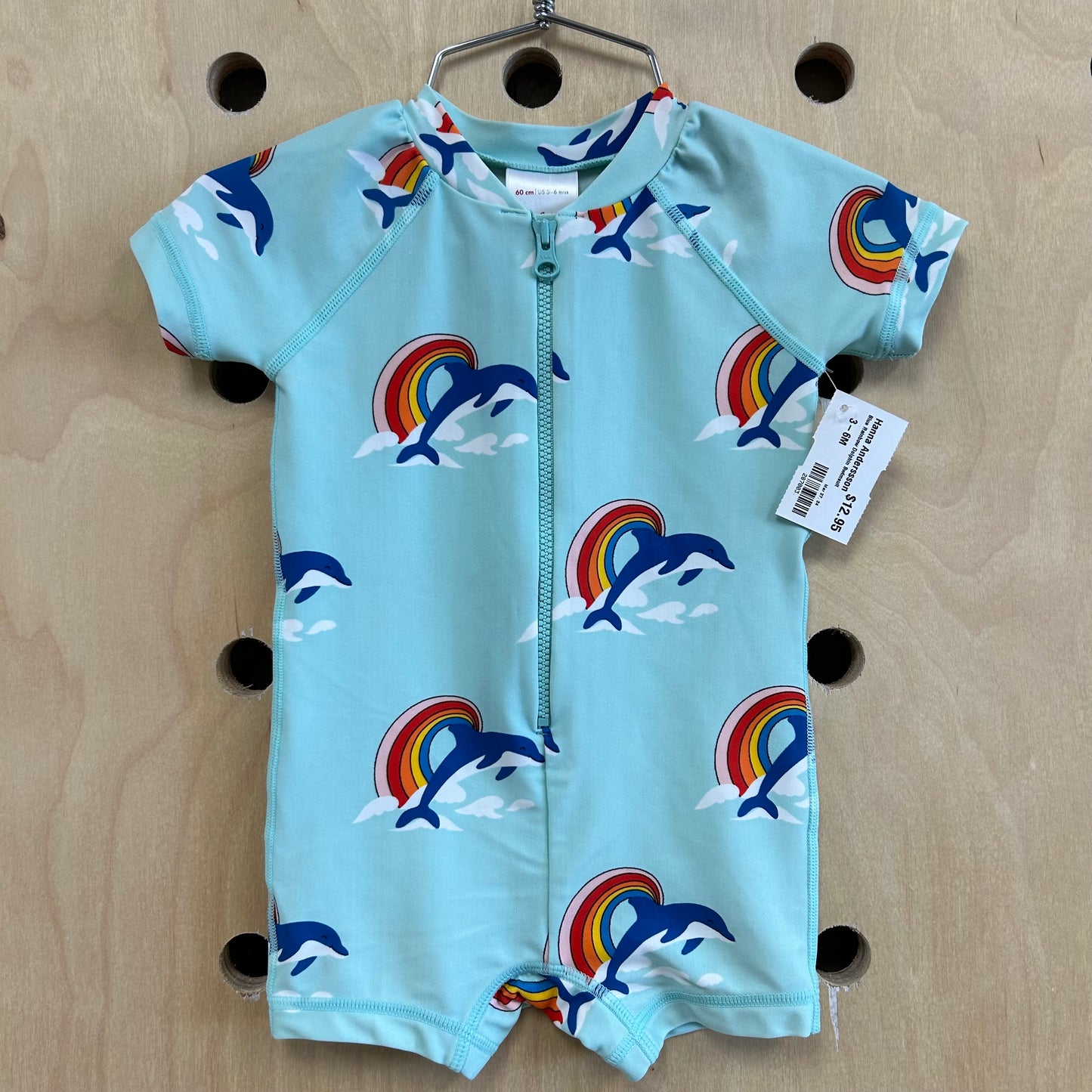 Blue Rainbow Dolphin Swimsuit