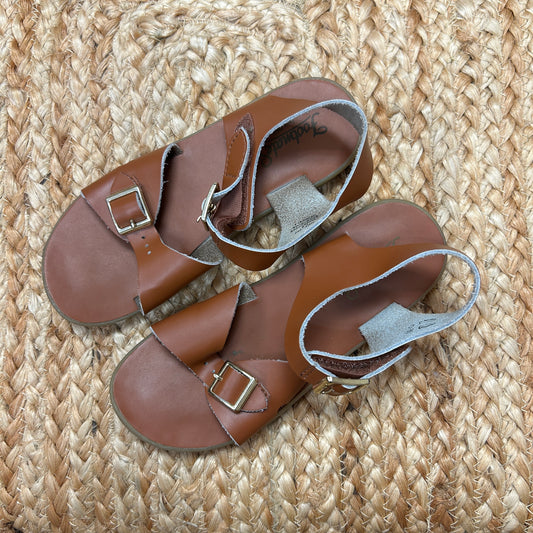 Tan Leather Buckle Sandals