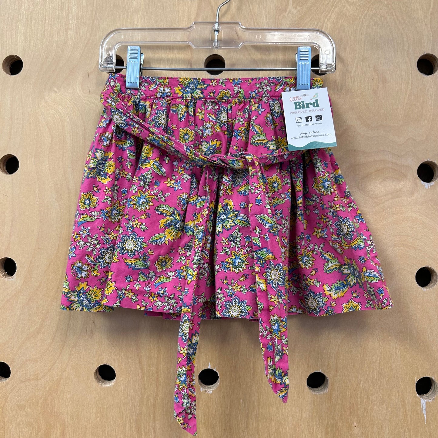 Pink Paisley Floral Skirt