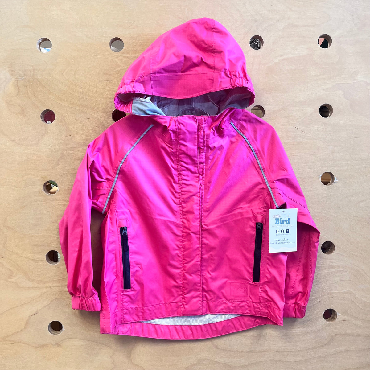 Pink Nylon Windbreaker