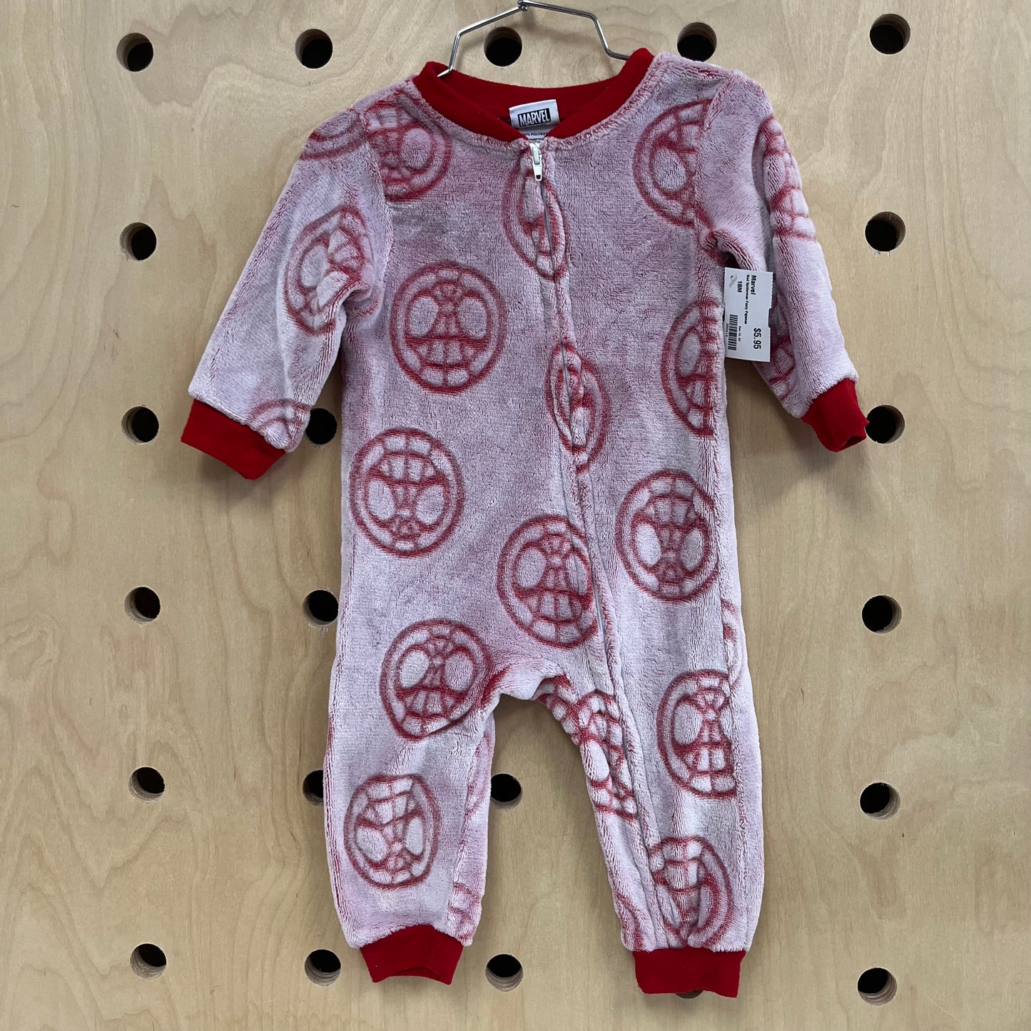 Red Spiderman Fuzzy Pajamas