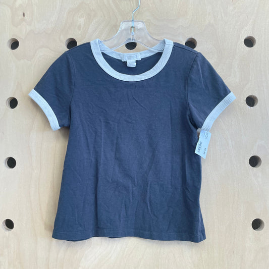 Grey Ringer Tee