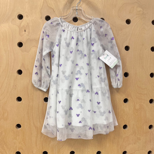 White/Purple Minnie Tool Dress