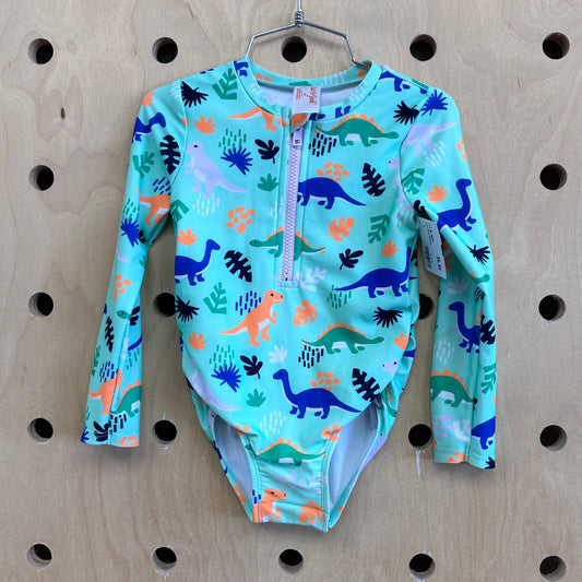 Green Dinos Swimsuit