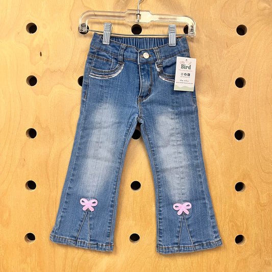 Sequin/Bows Bootcut Denim