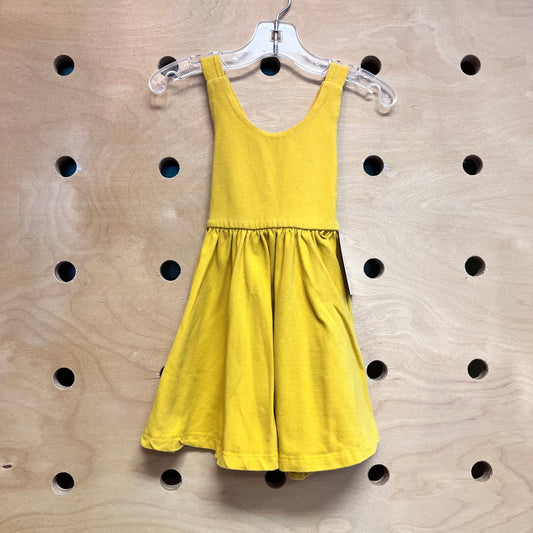 Yellow Crossback Cotton Dress