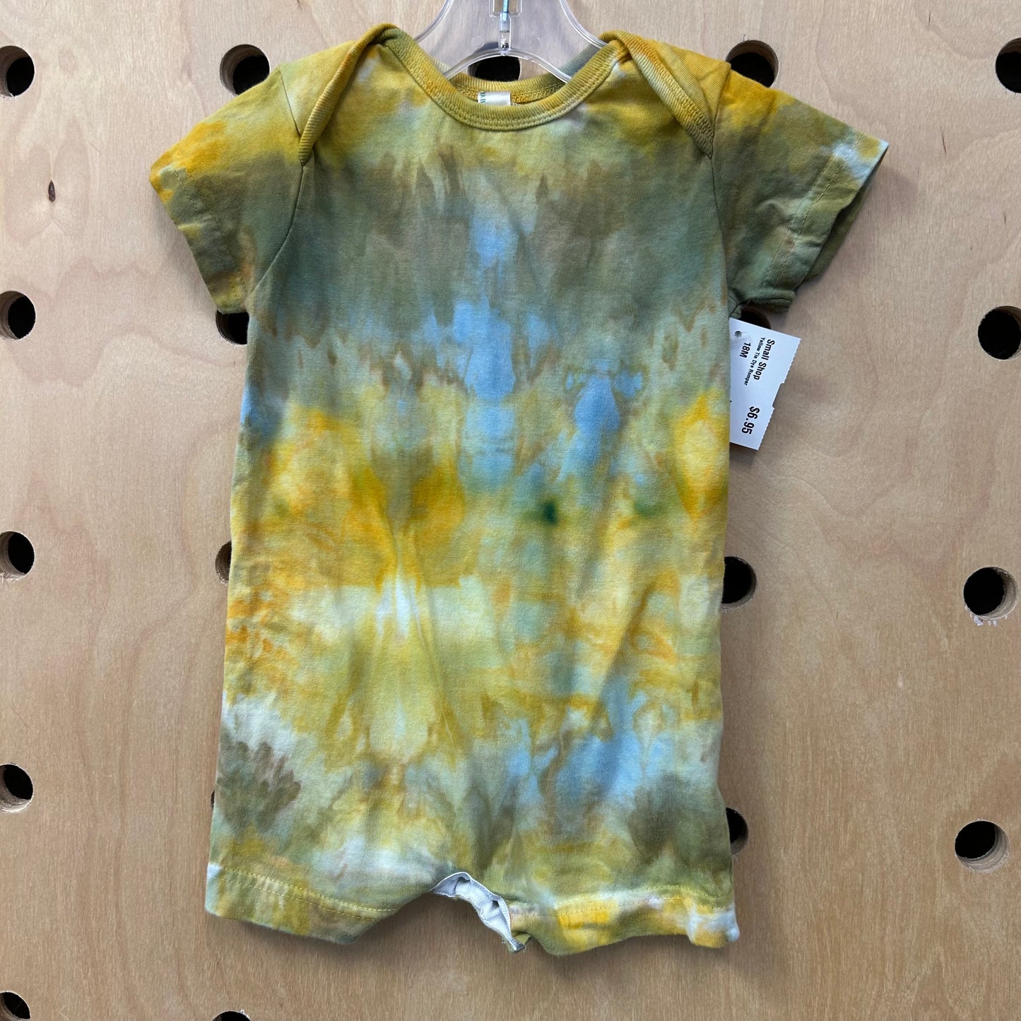 Yellow Tie Dye Romper