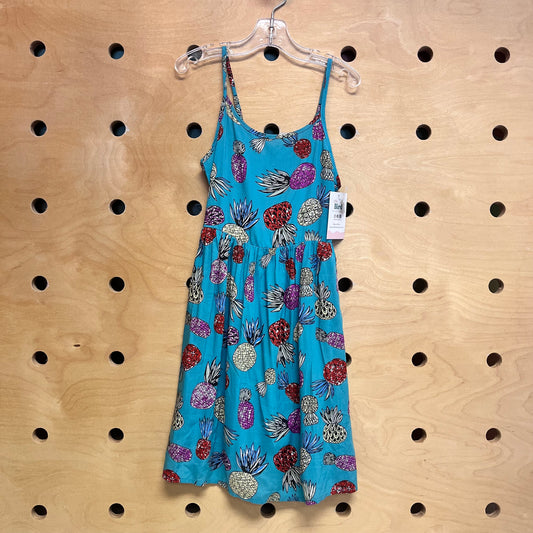 Teal Pineapples Dress NEW!
