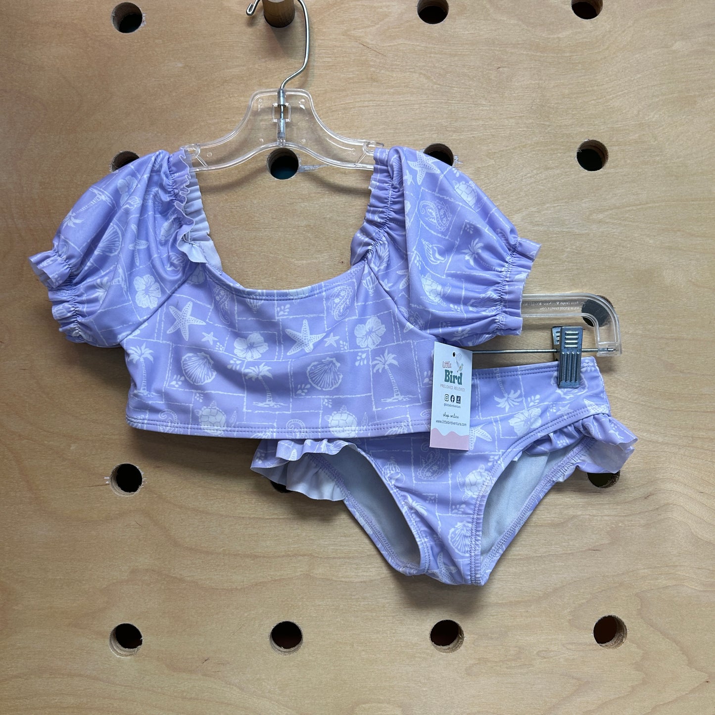 Lavender Beach Squares Swimsuit