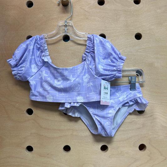 Lavender Beach Squares Swimsuit