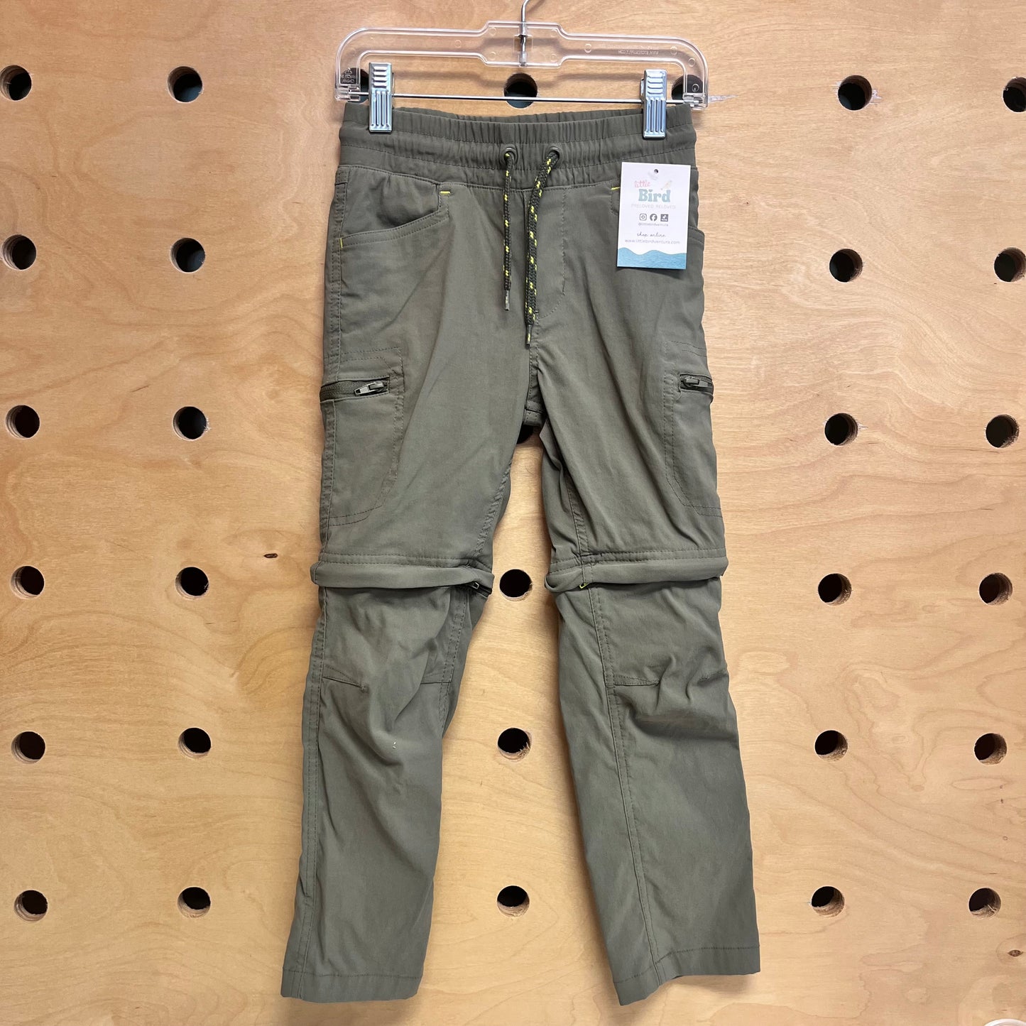 Green Quick Dry Convertible Cargo Pants