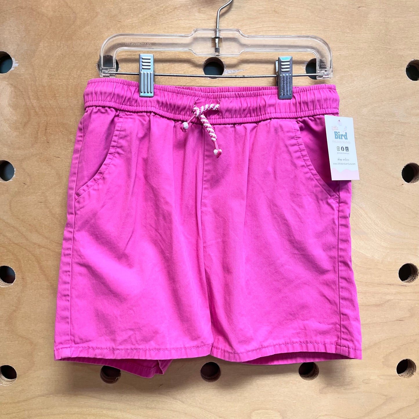 Pink Drawstring Shorts