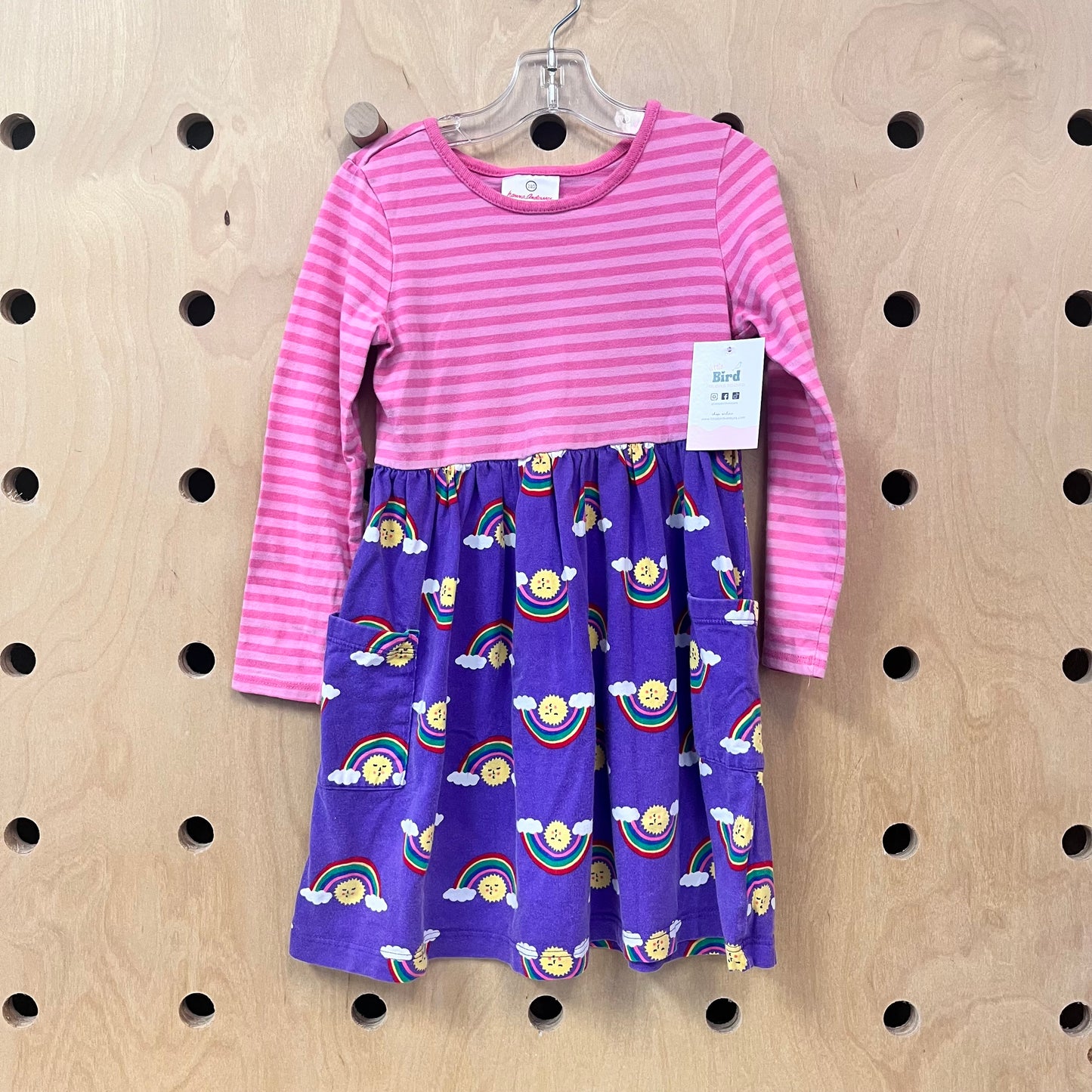 Pink Stripes + Purple Rainbows Dress