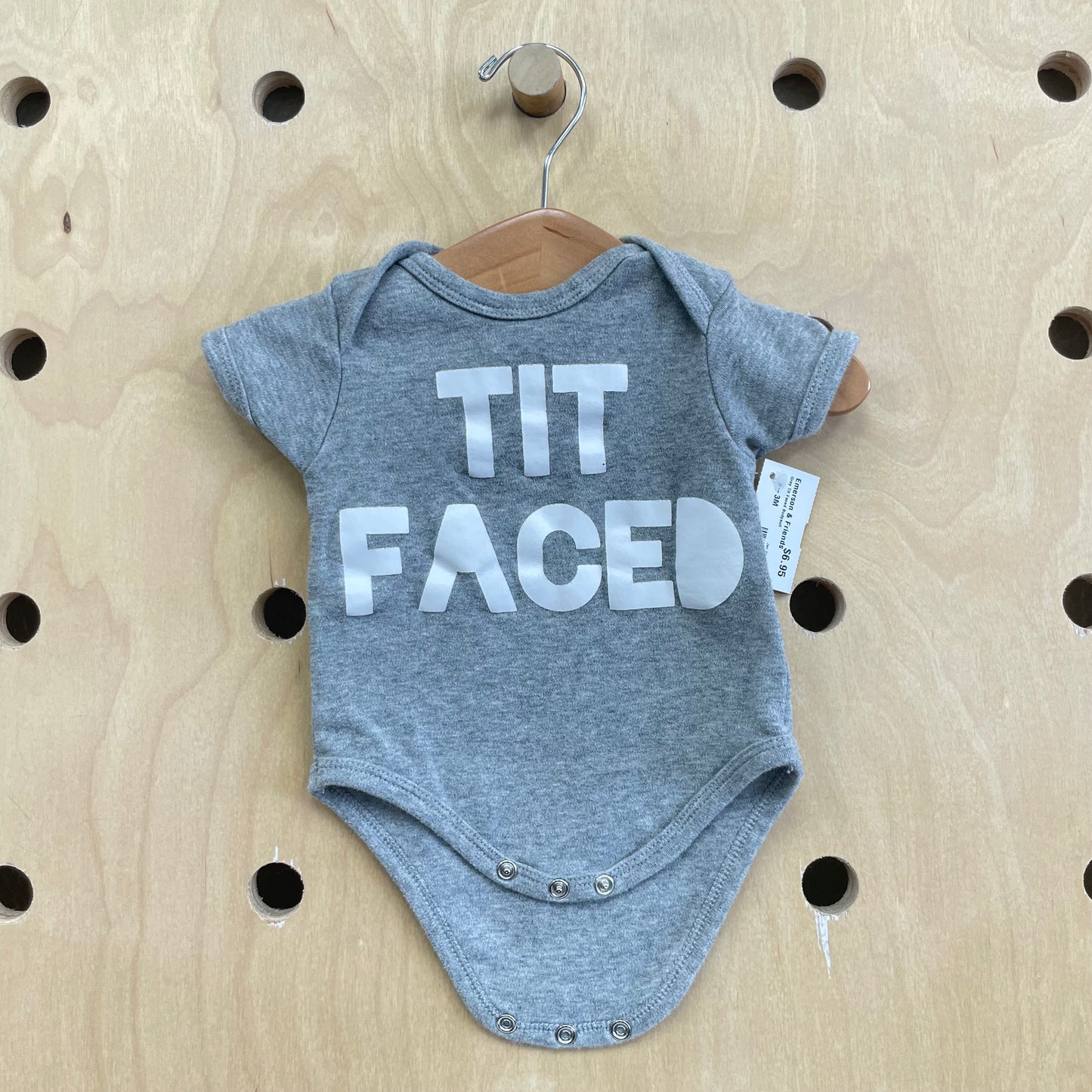 Grey Tit Faced Bodysuit