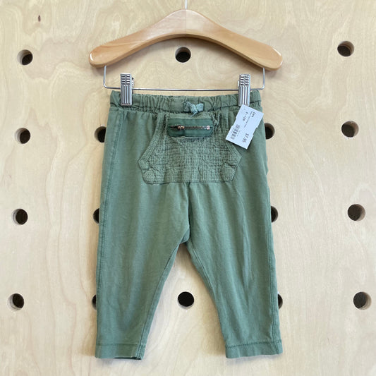 Green Front Pocket Pants